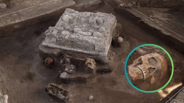 Hallan altar en obras de tren México-Querétaro; vestigios tendrían mil años