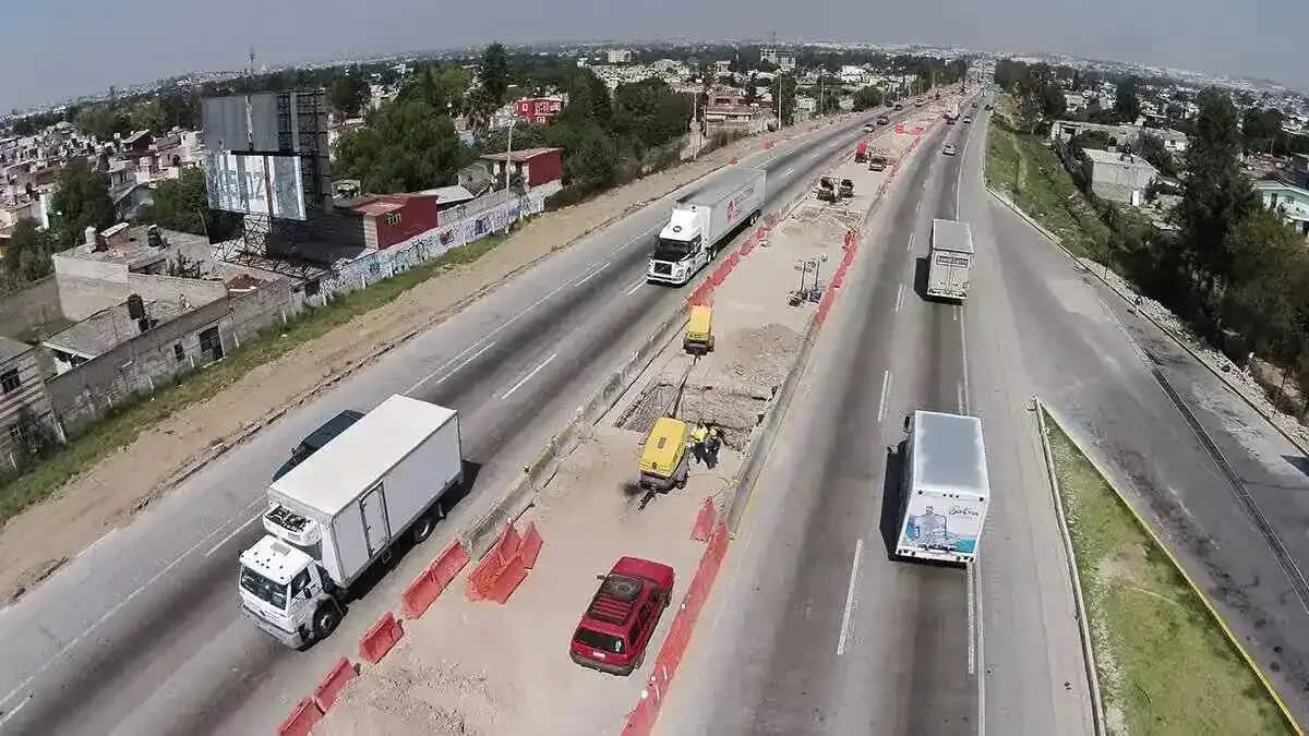 Cierran parcialmente incorporación a la autopista México–Puebla en Texmelucan